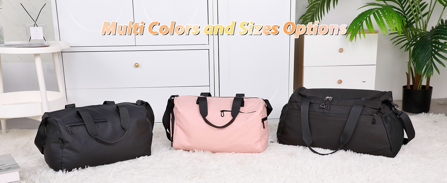 Спортивна сумка Romon для подорожей та тренувань з відділенням для взуття та мокрих речей (39 x 23 x 22 см, Рожева)