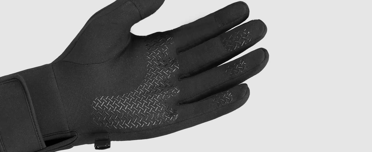 Обогревні рукавички-вкладиші для чоловіків та жінок, акумулятор 7.4V, 3 режими нагріву (40-65°C), сенсорний екран, для зимових видів спорту та роботи на відкритому повітрі, M-L