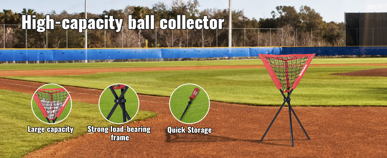 Мережа для бейсболу та софтболу VEVOR: портативна тренувальна сітка для відпрацювання ударів, ловлі, пітчингу з підставкою, сумкою та аксесуарами