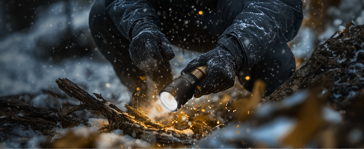 Ліхтарик LED SKYFIRE акумуляторний 5000 люмен, з функцією запалювання, зумом та Power Bank для кемпінгу та надзвичайних ситуацій