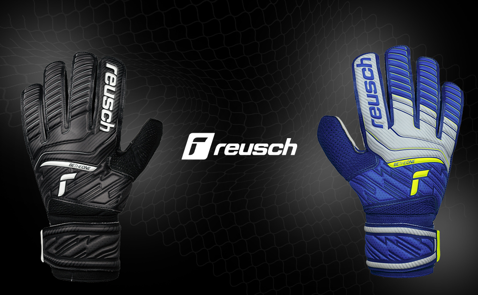 Воротарські рукавички Reusch Attrakt Solid - професійні, з латексом, для будь-якої погоди та покриття (чорні)