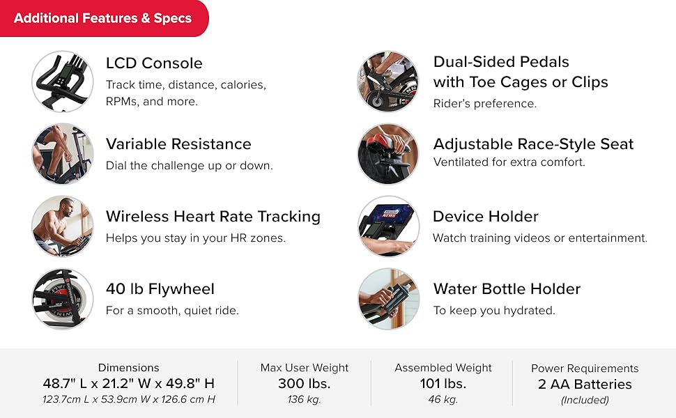 Спінбайк Schwinn 700IC: магнітний велотренажер для дому з Bluetooth FTMS, сумісним із Zwift, Peloton, Kinomap та JRNY