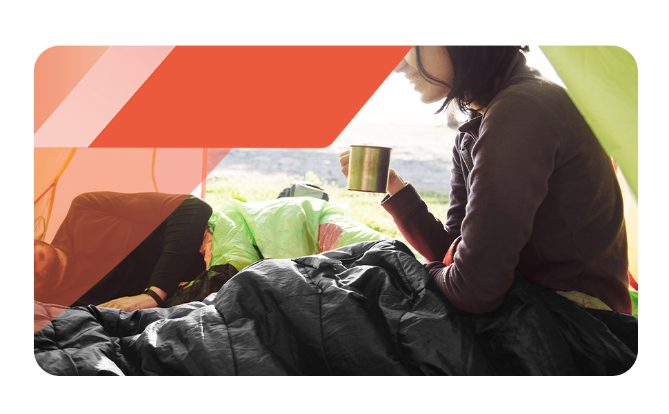 Сплячий мішок Azark Premium, 350 г/м², легкий та водонепроникний, для 4 сезонів, кемпінг, туризм, відпочинок на природі, дорослий та дитячий, чорний