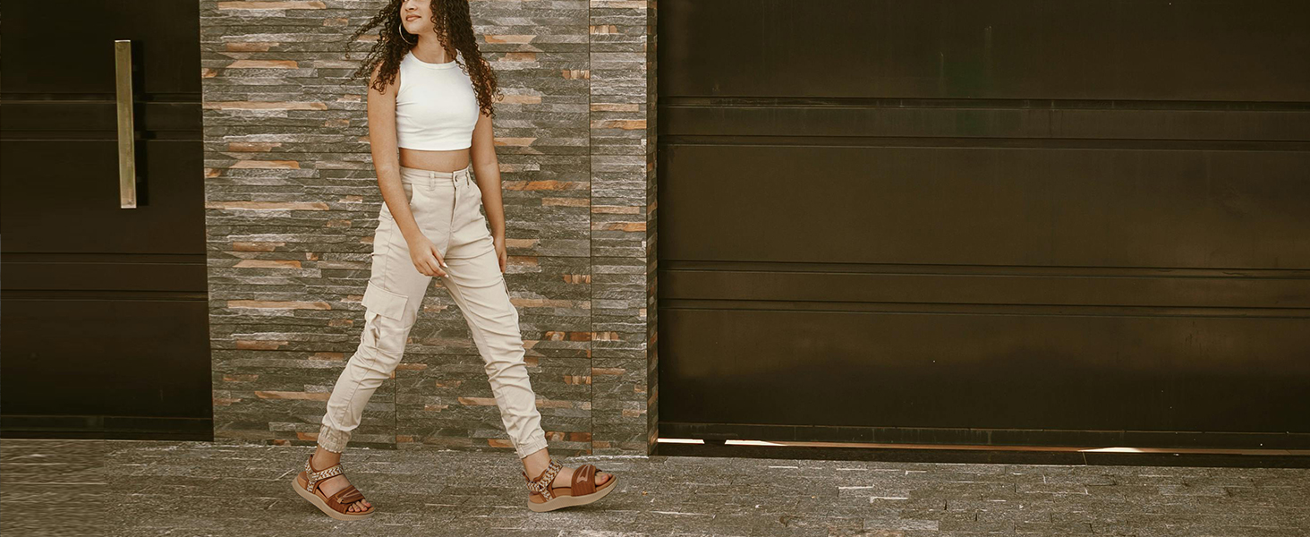 Зручні трекінгові сандалії KuaiLu для жінок: ортопедичні, для плоскостопія, піші прогулянки, літо, відкриті пальці, регульовані, чорний, коричневий