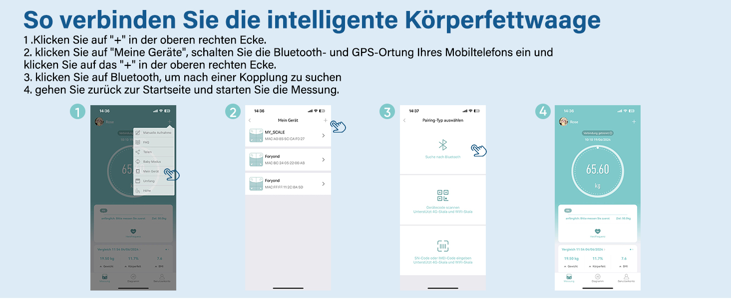 Ваги для вимірювання жиру в тілі, персональні ваги Bluetooth, цифровий переможець тесту 2025, 180 кг / 400 фунтів, вимірювання жиру, BMI, вага, 30 см * 30 см (зелений)