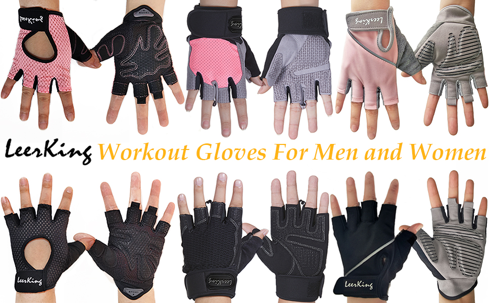 Рукавички для фітнесу LeerKing: дихаючі спортивні рукавички для жінок та чоловіків, ідеальні для тренувань, велоспорту, йоги та танців