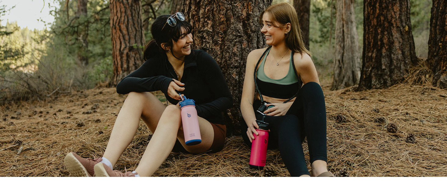 Фляга для води BOTTLE Edelstahl 473мл з трубочкою та відділенням для пігулок - BPA Free, для універу, школи, спорту, дитячого садка (сіра)