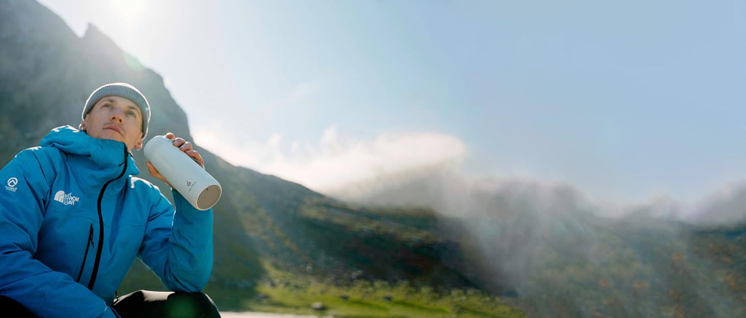 Термос IDEUS з нержавіючої сталі, 540 мл, фіолетовий, з герметичним кришкою