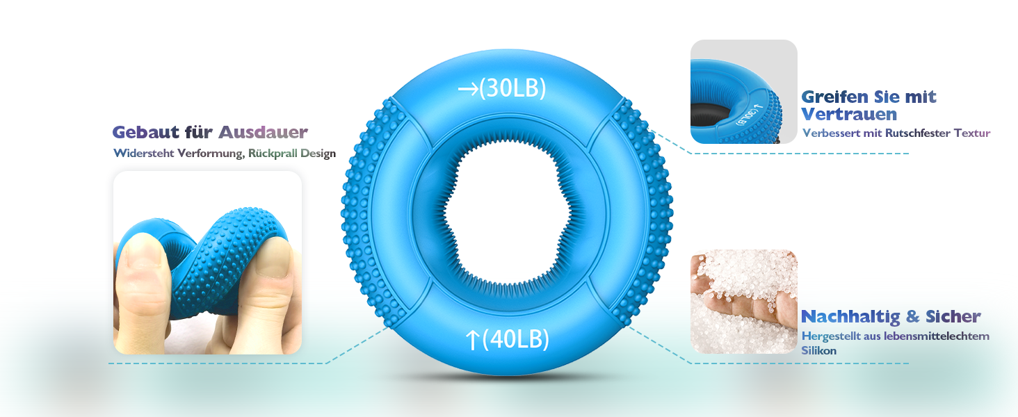 FitBeast Тренажер для рук Griffkrafttrainer, Набір 9 шт., Силовий тренажер для рук, Зняття напруги та відновлення (Помаранчевий)