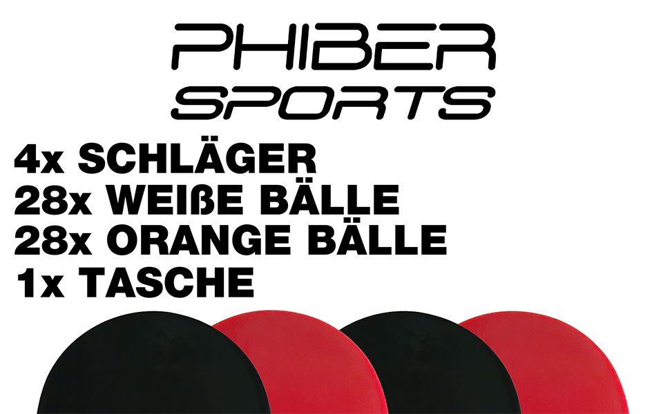 Набір для настільного тенісу: 4 ракетки, 8 м'ячів, сумка | Для гри в приміщенні та на вулиці | Підходить для початківців, сімей та професіоналів