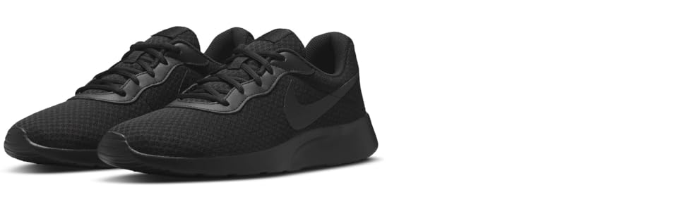 Кросівки Nike Tanjun для чоловіків (48.5 EU, чорний/чорний/Barely Volt)