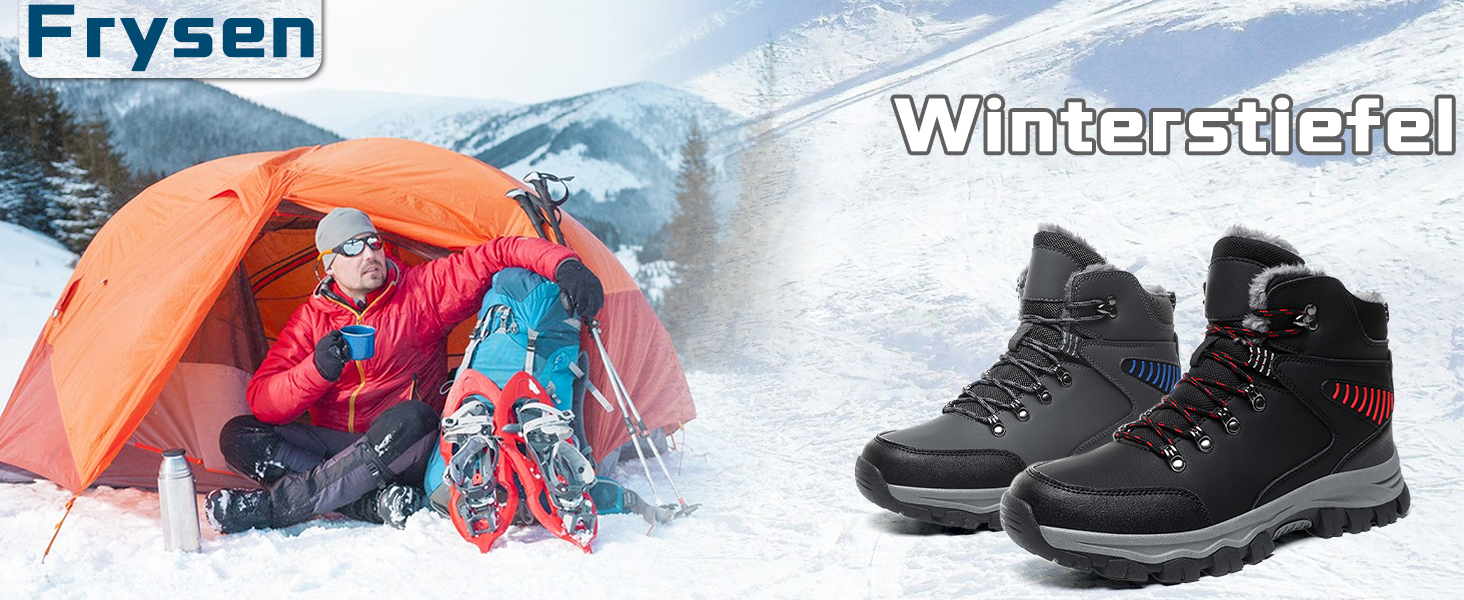 Чоловічі зимові чоботи Frysen, водонепроникні, утеплені, для міста та трекінгу, розмір 39-47 EU, сірий (43 EU)