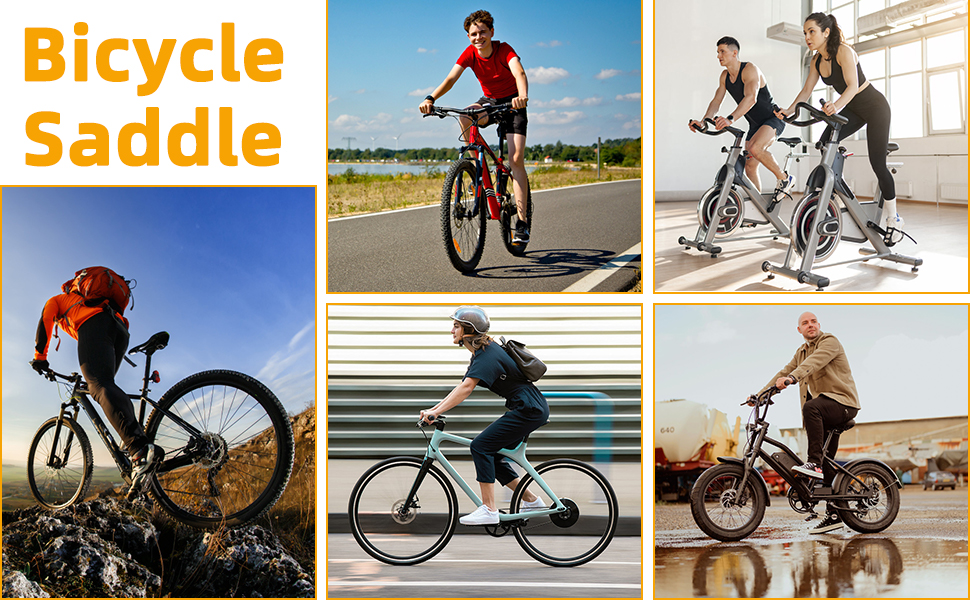 Зручний чоловічий велосипедний сідло з гелевою накладкою, ергономічне спортивне сідло для гірських велосипедів, підходить для чоловіків та жінок