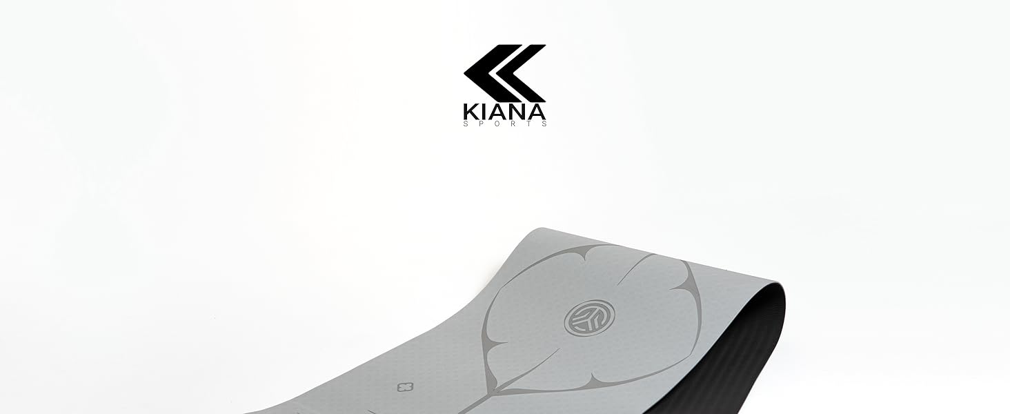 Килимок для йоги з нековзким покриттям 8 мм – сірий – для дому та студії