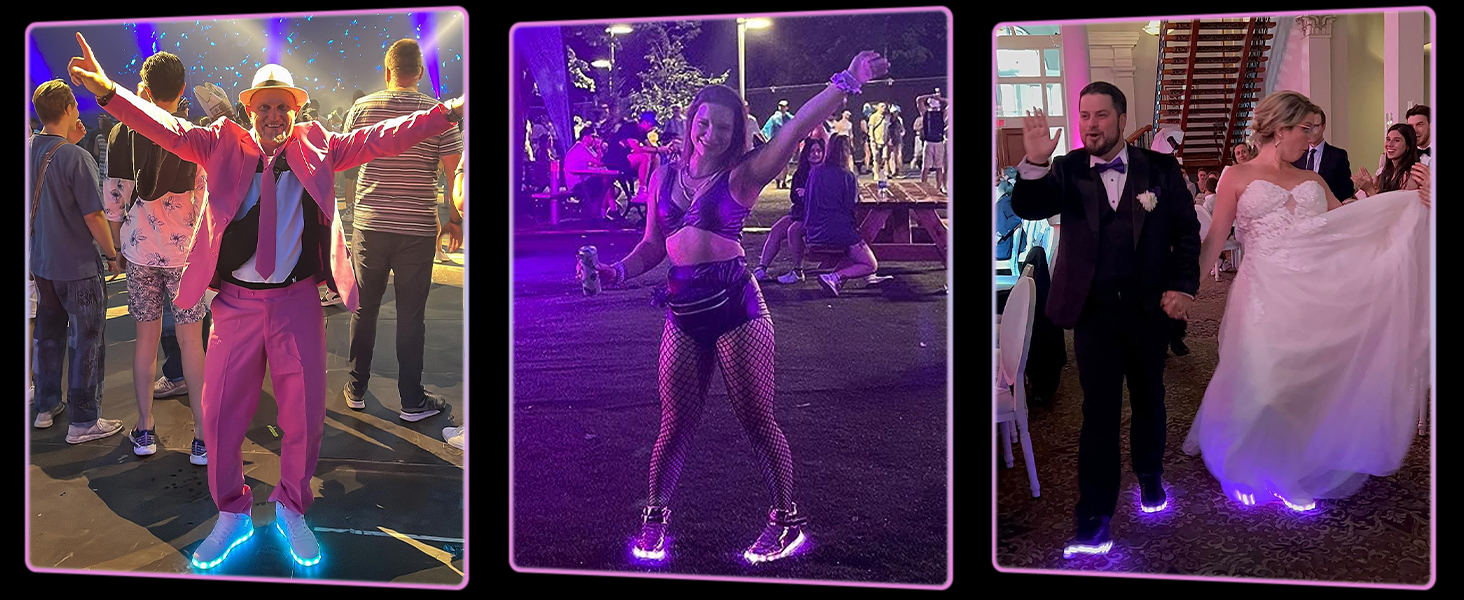 APTESOL LED кросівки високі, світлодіодні, USB зарядка, для жінок та чоловіків (36 EU, білі)