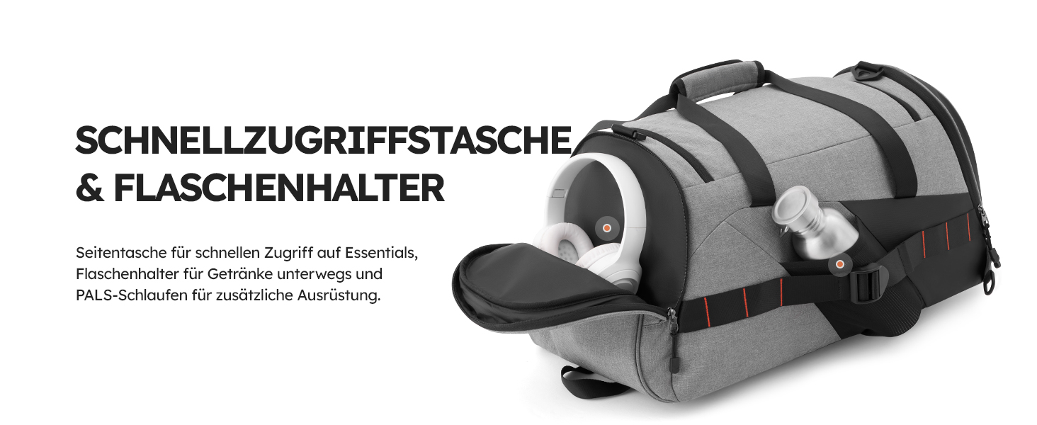 Спортивна сумка Tolaccea: велика містка сумка-рюкзак з відділенням для взуття та мокрих речей. Ідеальна для тренувань, подорожей, басейну, сауни, футболу (для чоловіків та жінок)