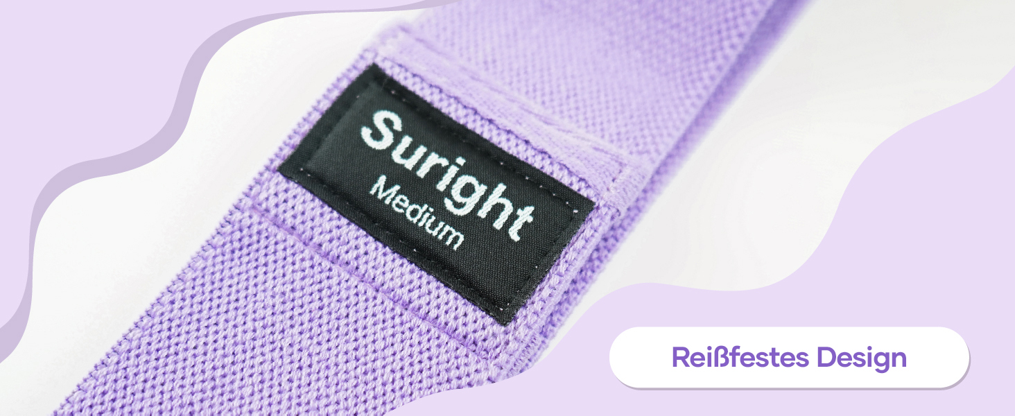 Фітнес-гумки Suright: стрічковий набір для силових тренувань, йоги та фітнесу (3 кольори)