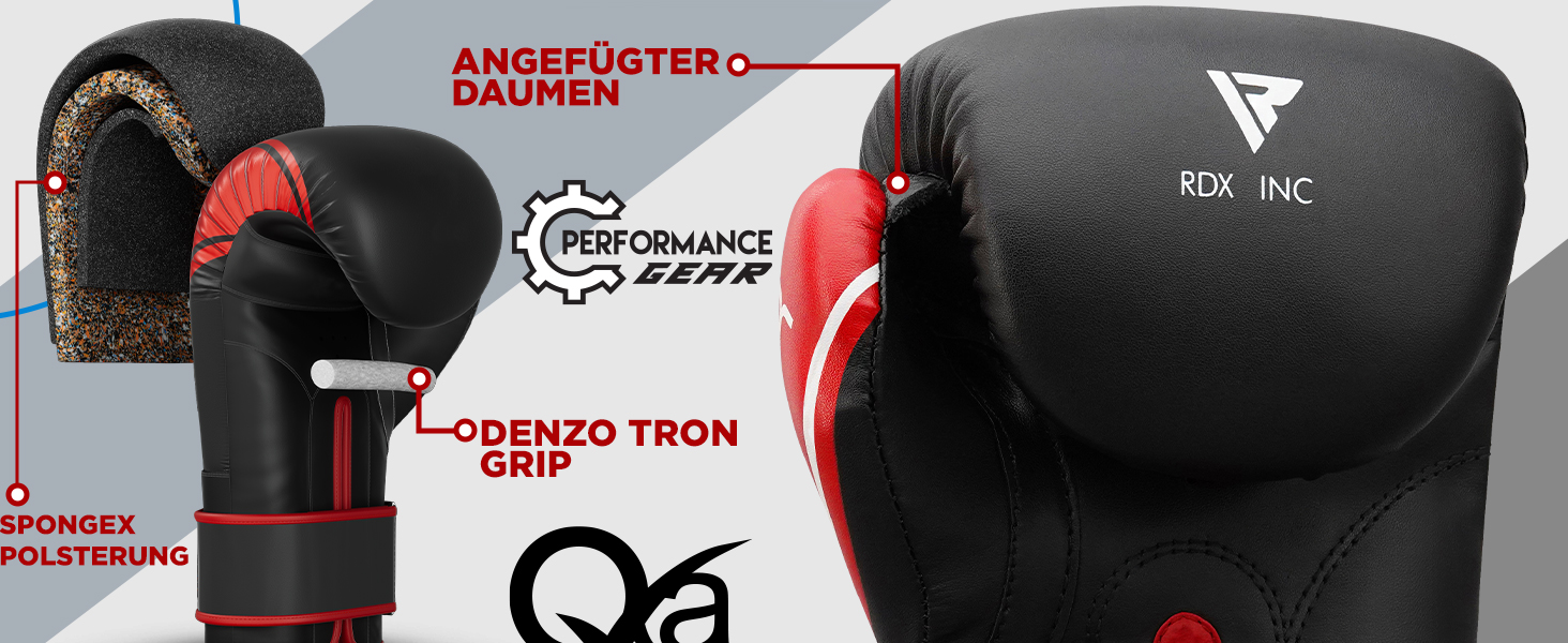 Дитячі боксерські рукавички RDX 6oz/4oz для тренувань, спарингу, кікбоксингу, MMA, чорного кольору