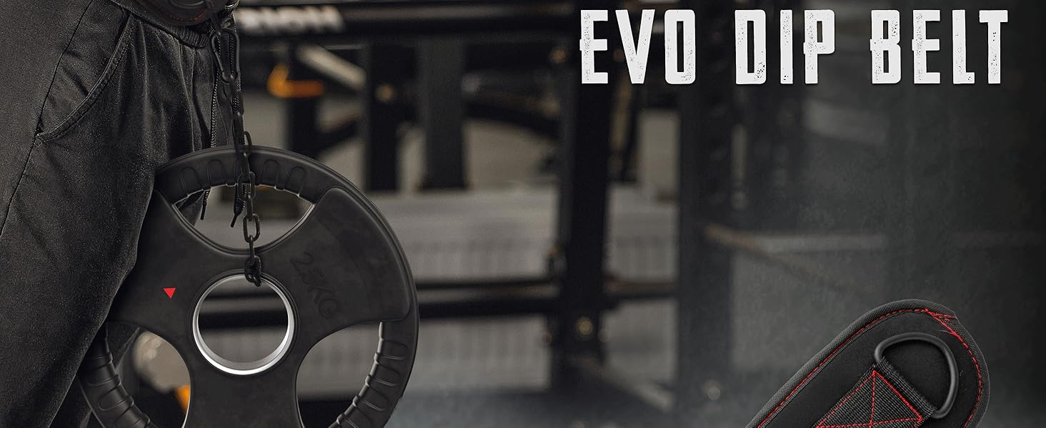 Пояс для віджимань EVO Fitness, міцний, регульована ланцюг, пояс для важкої атлетики, підтримка спини, пояс для підтягувань, чоловічий/жіночий, бодібілдинг, пауерліфтинг, чорний