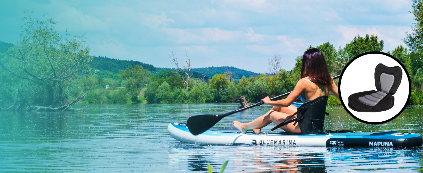 Надувна SUP дошка Bluemarina Mapuna 330x76x16 см - до 200 кг | 5 років гарантії