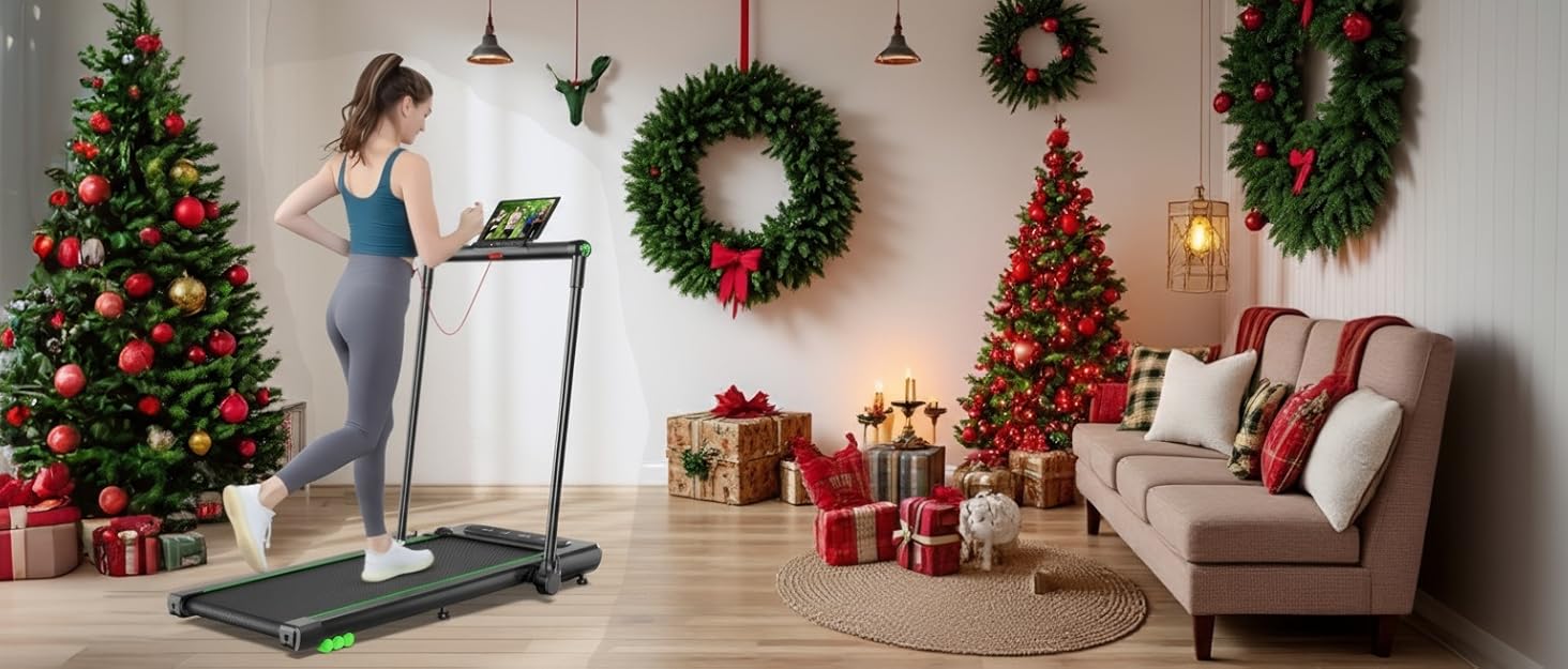 Турніковий стіл THERUN з ручним нахилом та ходунками, 2-в-1, тихе ланцюгове привід, LED-панель, пульт дистанційного керування, для дому та офісу