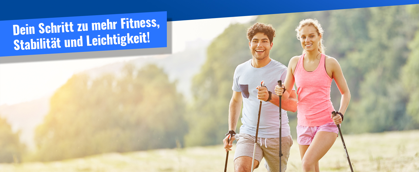 Тростини для Nordic Walking Gipfelsport: карбонові та алюмінієві, телескопічні, регулюються від 77 до 120 см, для чоловіків та жінок
