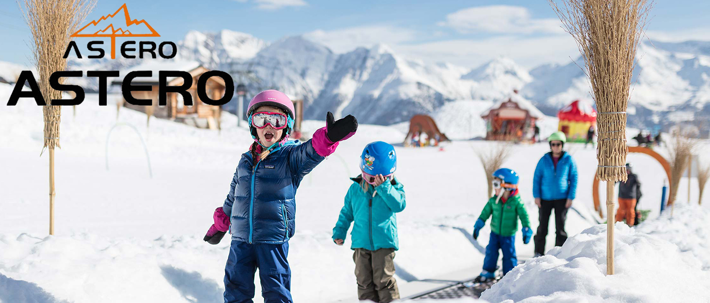 Зимові чоботи ASTERO для хлопчиків 31-38, снігоступи, дитячі черевики для походів з металевими шипами, утеплені, нековзні (A Grün, 31 EU)