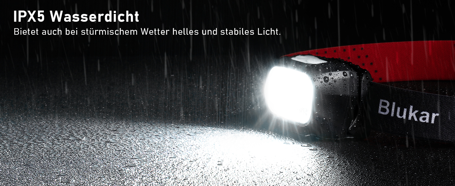LED налобний ліхтар Blukar, 2 шт., надпотужний, з регулюванням яскравості, 8 режимів, сенсор, червоне світло, IPX5 водонепроникний, кут нахилу регулюється, для бігу, риболовлі - чорний