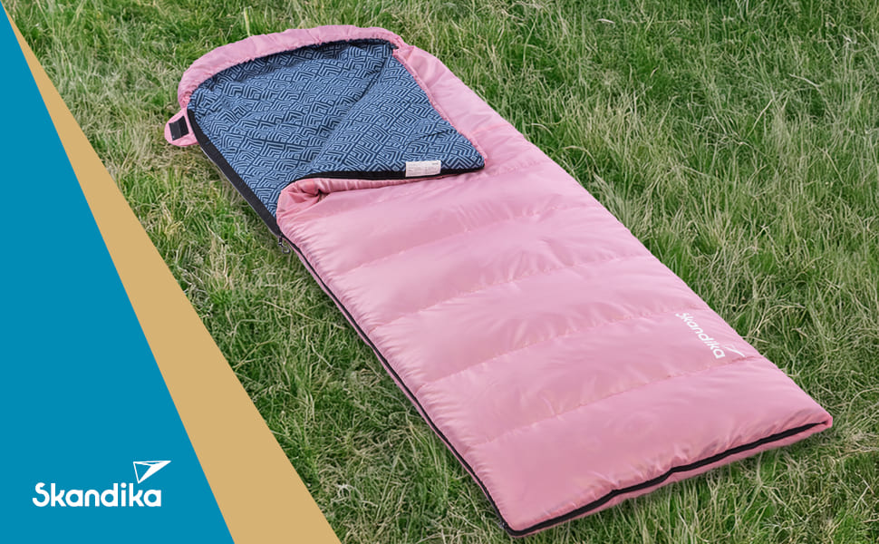 Спальний мішок Skandika Dundee Flanell: бавовна, преміум-якість, з'єднується, двомісний, 3 сезони, до -20°C, 220 x 80/160 см, для кемпінгу