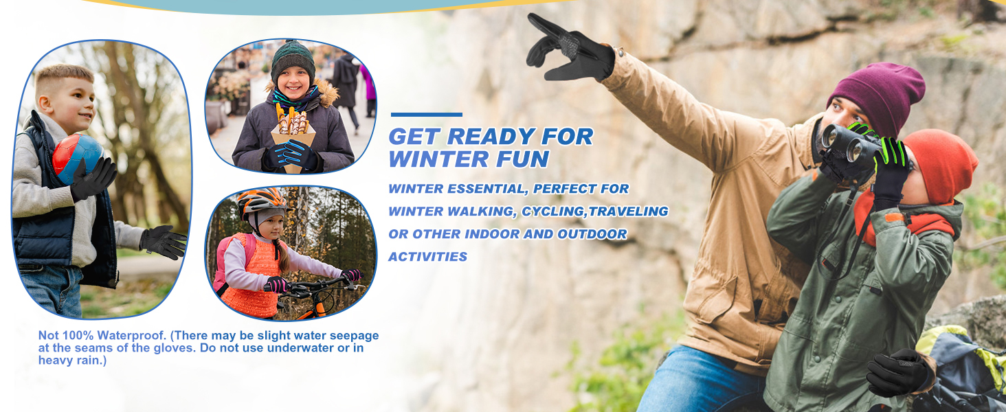 Дитячі рукавички Sukeen Softshell, теплі вело-рукавички, вітрозахисні рукавички для бігу, антиковзні рукавички для їзди на конях, спортивні рукавички для хлопчиків та дівчаток, чорно-рожеві