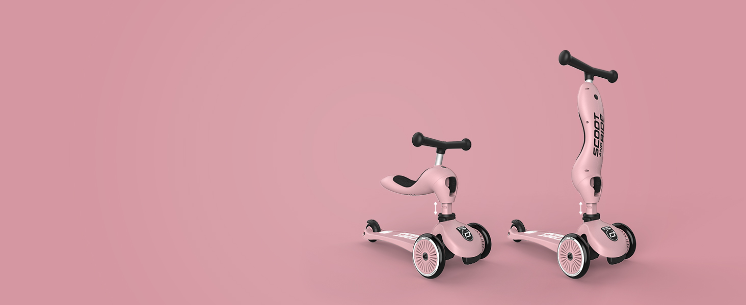 Scoot & Ride Highwaykick 1-2: катання на самокаті та бігове велосипед для дітей 1-5 років (Ash)