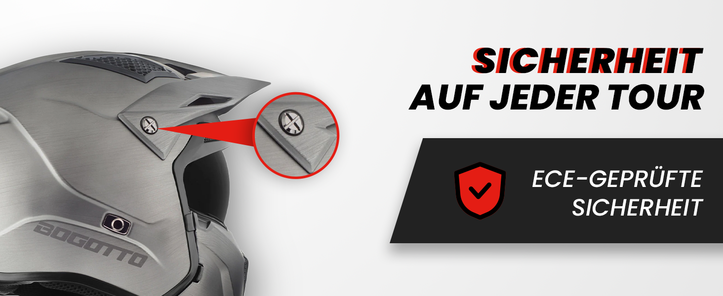 Шолом мотоциклетний Bogotto FG-102 Safari, склопластик, ендуро, чорний/сірий/жовтий, XL