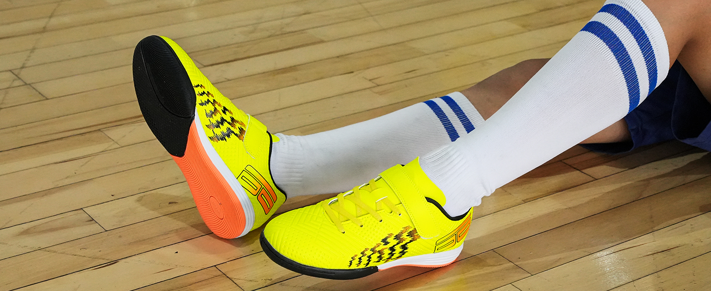 Дитячі футзальні кросівки JABASIC для залу (28 EU, білий/темно-синій)