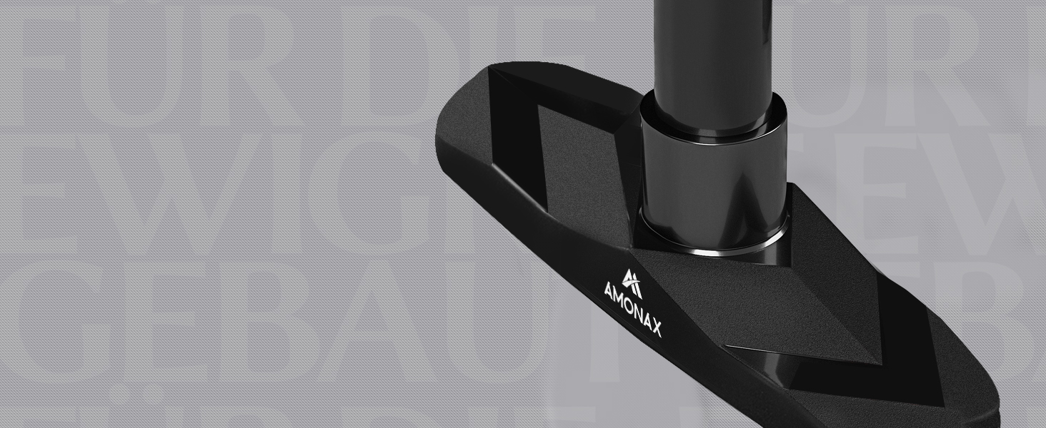 Ролер для пресу Amonax, тренажер для живота, колісо для пресу з килимком для колін, для чоловіків та жінок, тренування пресу (Чорний 3-в-1 комплект)