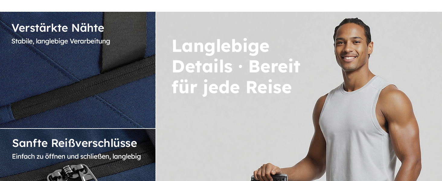 Спортивна сумка Tolaccea 47L з відділенням для взуття та мокрого одягу - рюкзак-дуffel для фітнесу, тренувань, басейну, подорожей (Темно-синій)