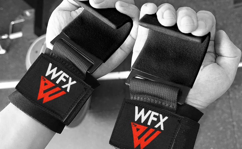 Набір для важкої атлетики: гак для тяги з гумовими ручками, захист зап'ястя з неопрену, 7 мм, для силових тренувань