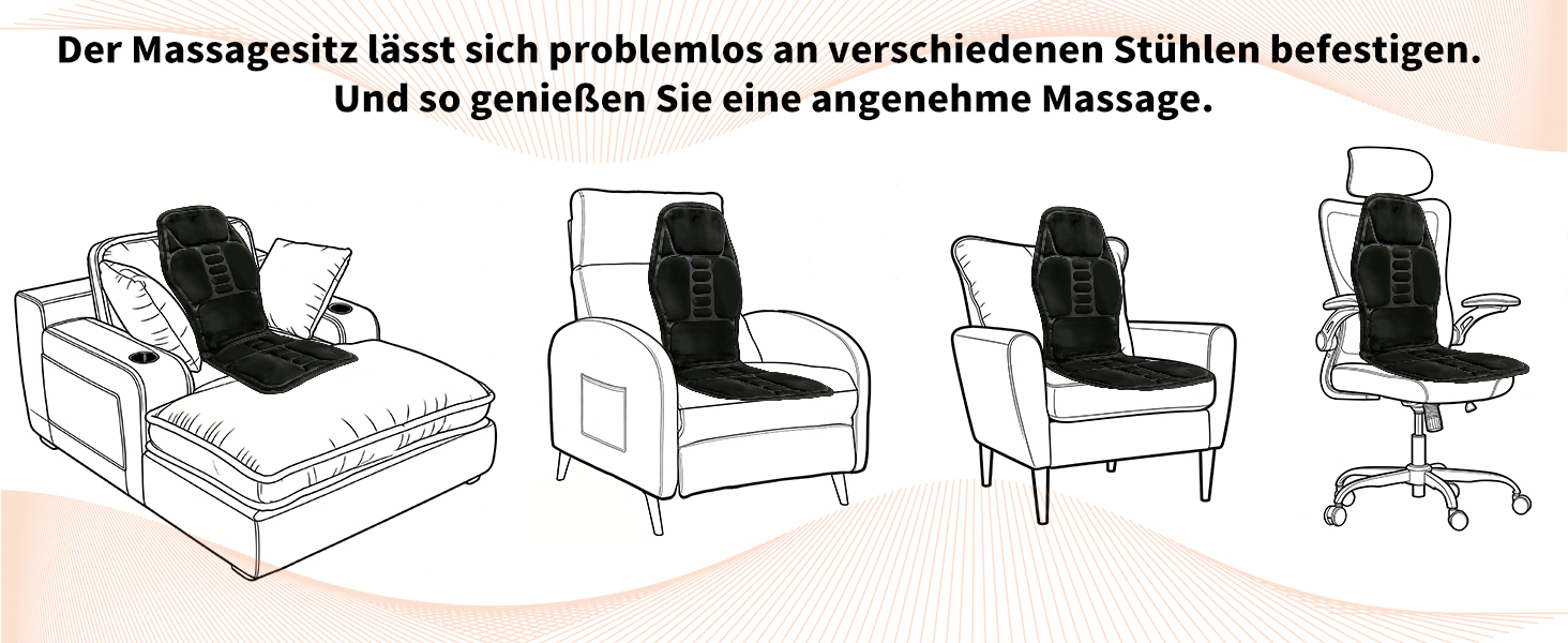 Електрична масажна подушка для спини та шиї з підігрівом та вібрацією. Масажна подушка для крісла, для дому та офісу