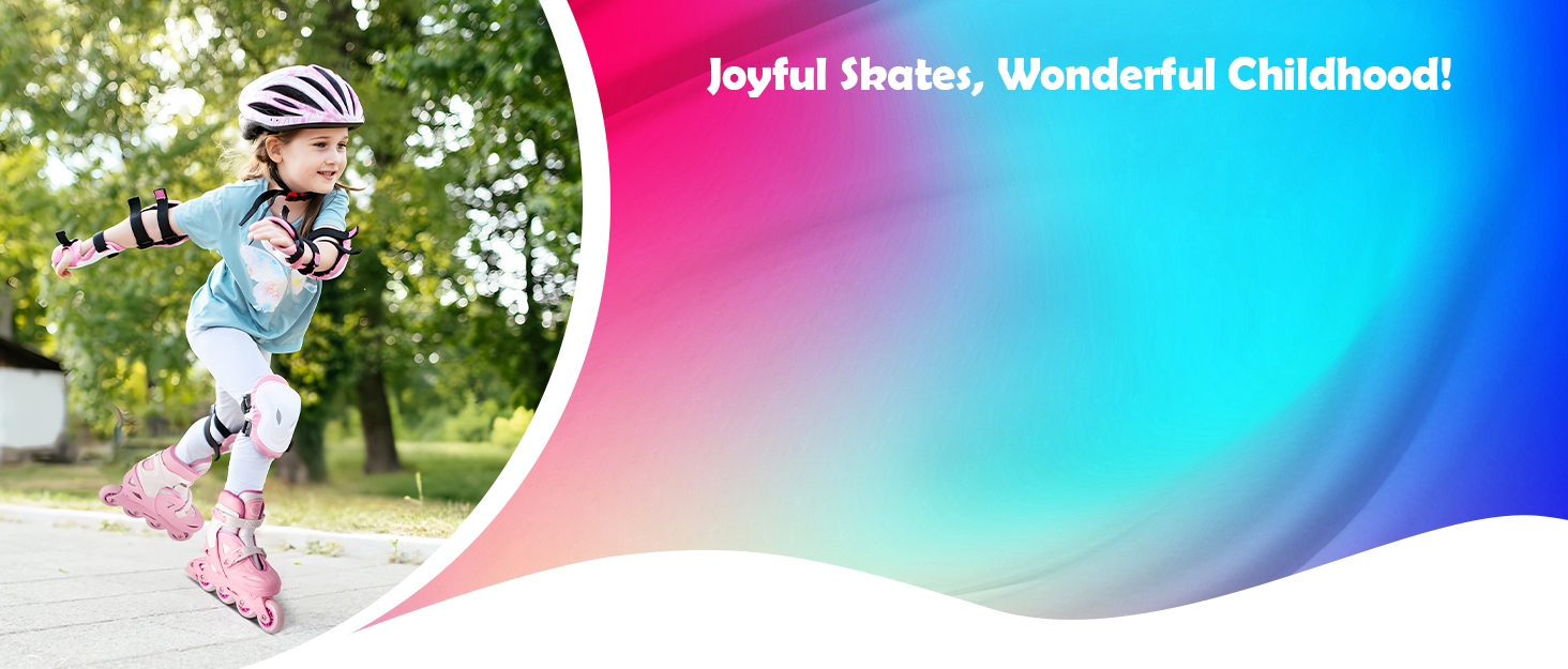 Дитячі ролики Inliner Kinder з регулюванням розміру 26-29, 29-34, 30-35. Ролики для дівчаток з колесами 82A PU, фіолетового кольору.