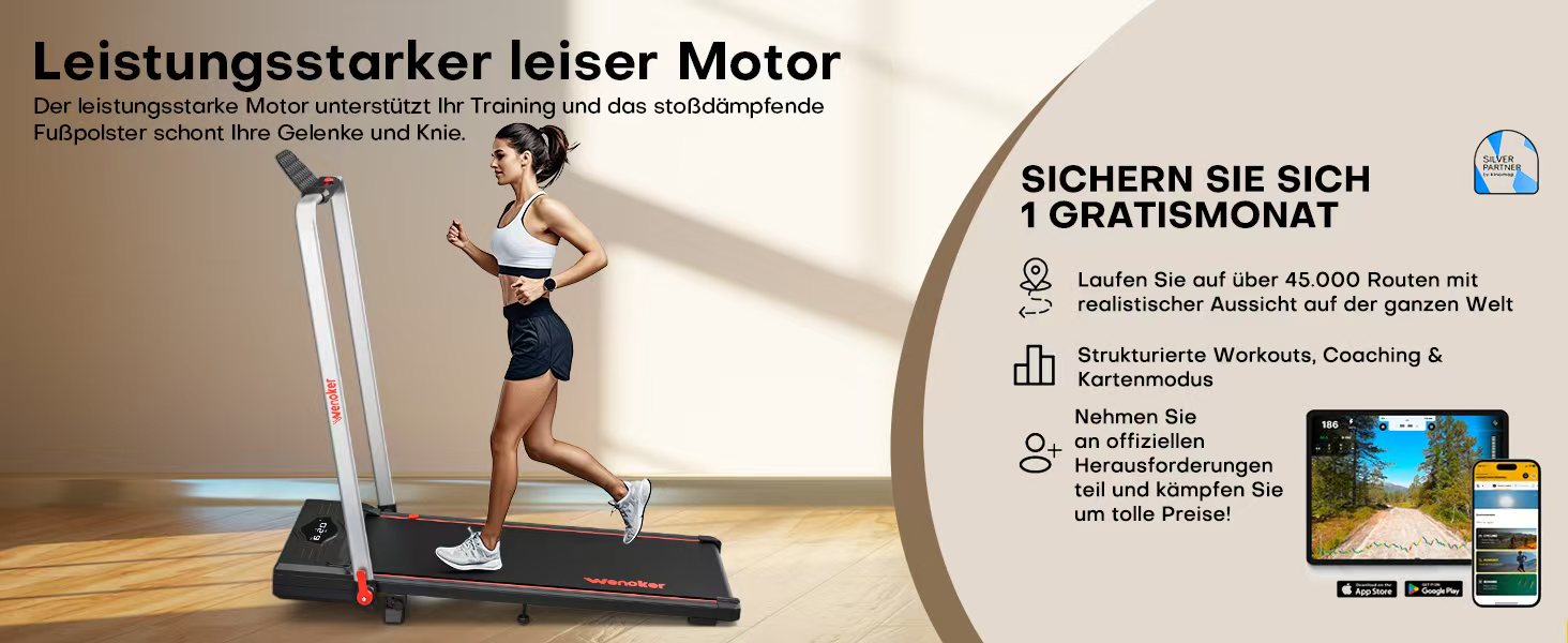 Ленковець Laufband для дому з нахилом, ходунка до 12 км/год, біговий тренажер складаний з 12 попередньо встановленими програмами, електричний біговий тренажер з LED-дисплеєм, пультом дистанційного керування та додатком