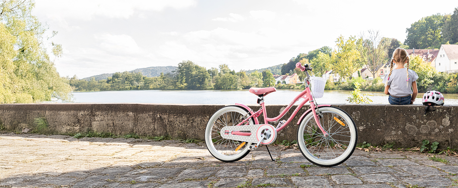 Дитяче велосипед Actionbikes Starlight | 12/16/20 дюймів - V-Brake гальма - для дітей 2-9 років - захист від бруду спереду та ззаду | Велосипед для дівчаток та хлопчиків