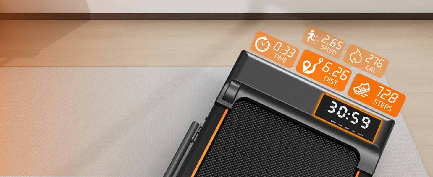 Бігова доріжка для дому Walking Pad, 2.25/2.5HP мотор, навантаження до 120 кг, швидкість 1-12 км/год, з нахилом, 7-шарове покриття, не потребує встановлення