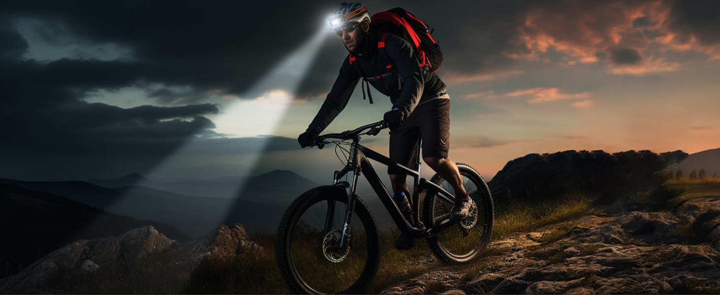 Налобний ліхтар SuperFire LED, 2 шт., перезаряджається USB, з червоним миготком, 5 режимів, регульований, для дорослих та дітей, біг, рибалка, кемпінг, водонепроникний, чорний