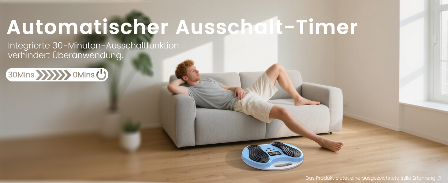 Масажер для ніг та стегон EMS, стимулятор кровообігу – покращує циркуляцію крові, знімає втому ніг та стегон, з 4 електродами TENS, блакитний/сірий