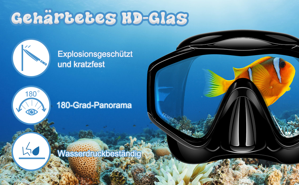 Набір для снорклінгу для дорослих: маска, трубка та ласти. Суха трубка, антизапітніюча маска з загартованого скла. Для плавання, снорклінгу та дайвінгу. Чорний колір