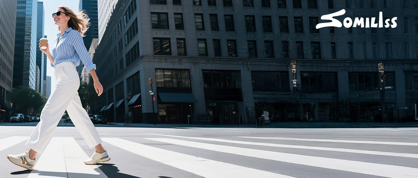 Жіночі кросівки Somiliss: зручні, легкі, дихаючі, з неслизькою підошвою, для спорту та бігу, бежевий, 40.5 EU