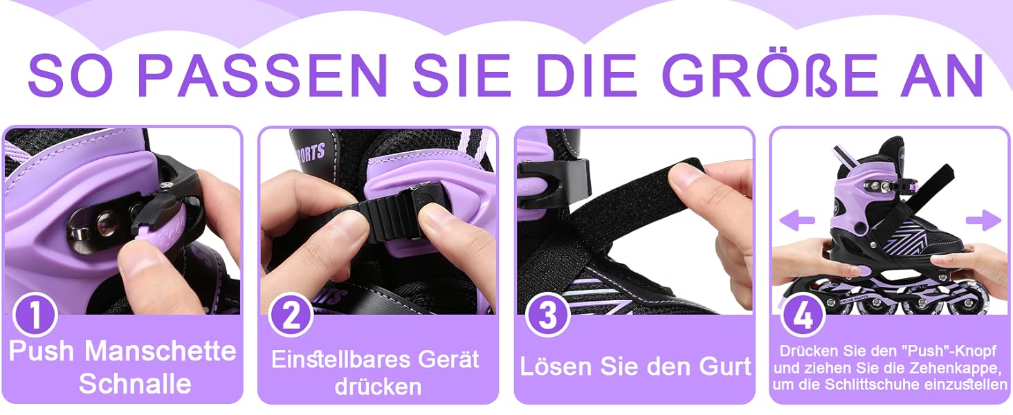 Дитячі ролики для дівчаток та хлопчиків, регульовані, з підсвічуванням, розмір EU28-32