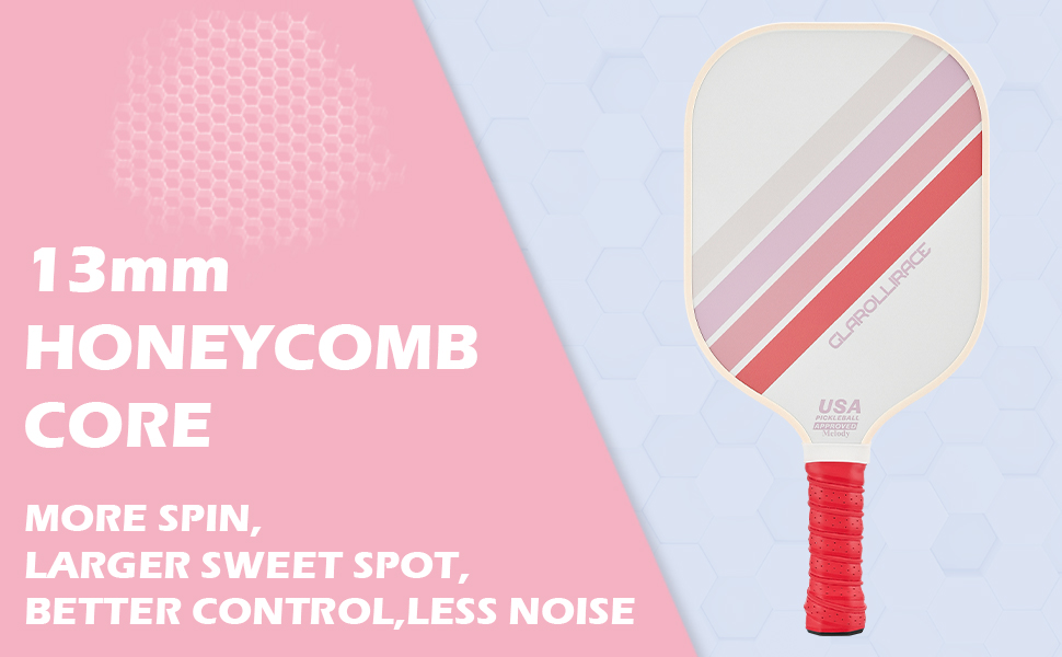 Набір для піклболу з 4 ракетками: схвалено USAPA, скловолокно, PP-ядро 13 мм, 4 м'ячі