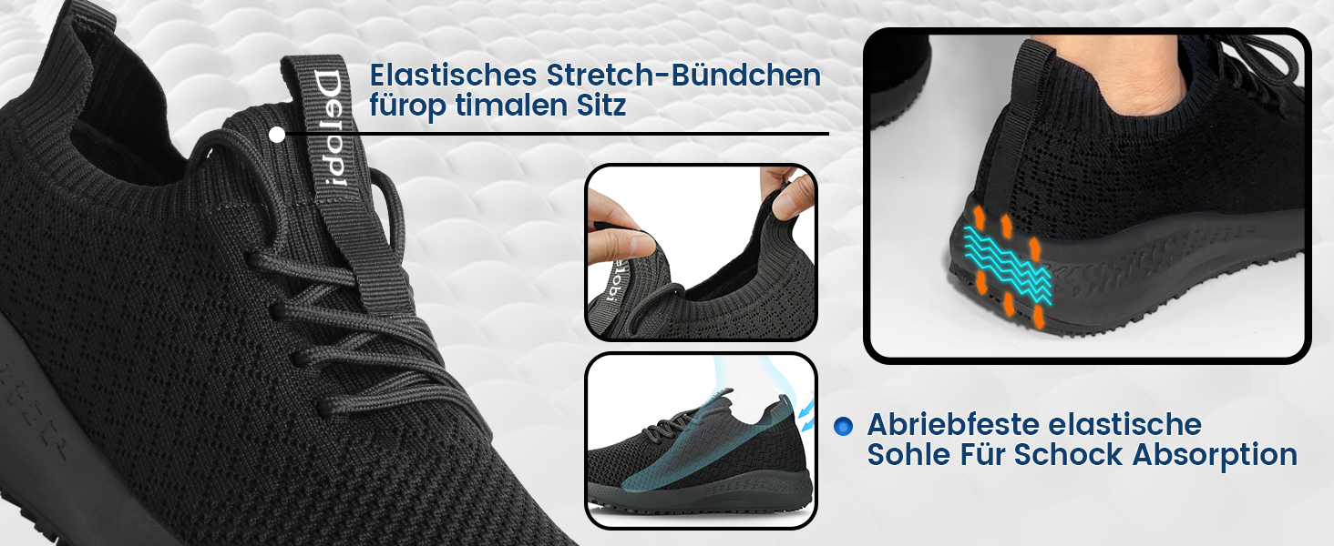 Кухонні черевики для жінок: дихаючі, антиковзкі, зручні, для ресторану, лікарні, догляду. Безпечні черевики з неслизькою підошвою, чорні, 43 EU