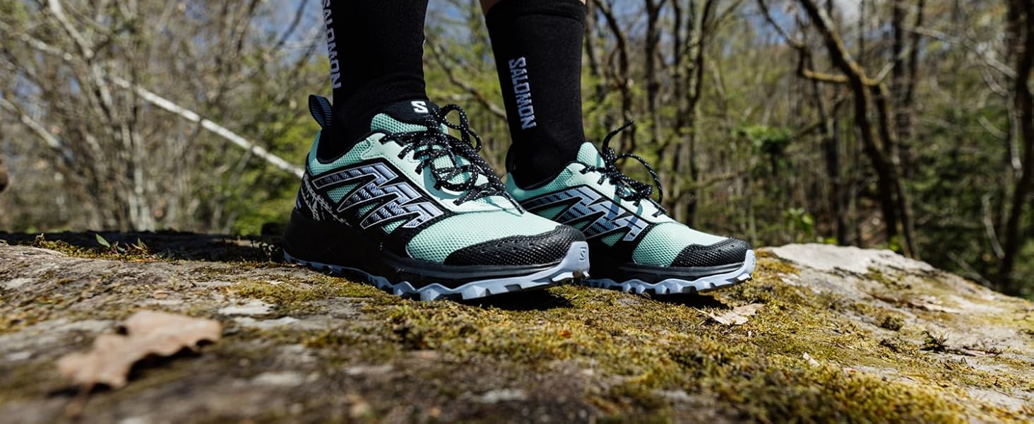 Жіночі трейлраннінг та похідні черевики Salomon Wander Gore-Tex, чорно-сливовий, розмір 38 2/3 EU