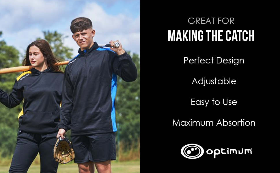 Бейсбольна рукавиця Optimum Extremer для лівші, дитяча: глибока кишеня, м'яка підкладка, захист зап'ястя